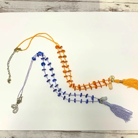 Chico’s fringe pendant necklaces - set of 2 - Picture 2 of 4